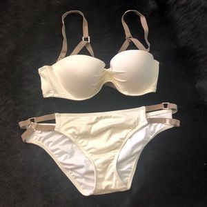 Victoria secret buckle and cross detail bikini